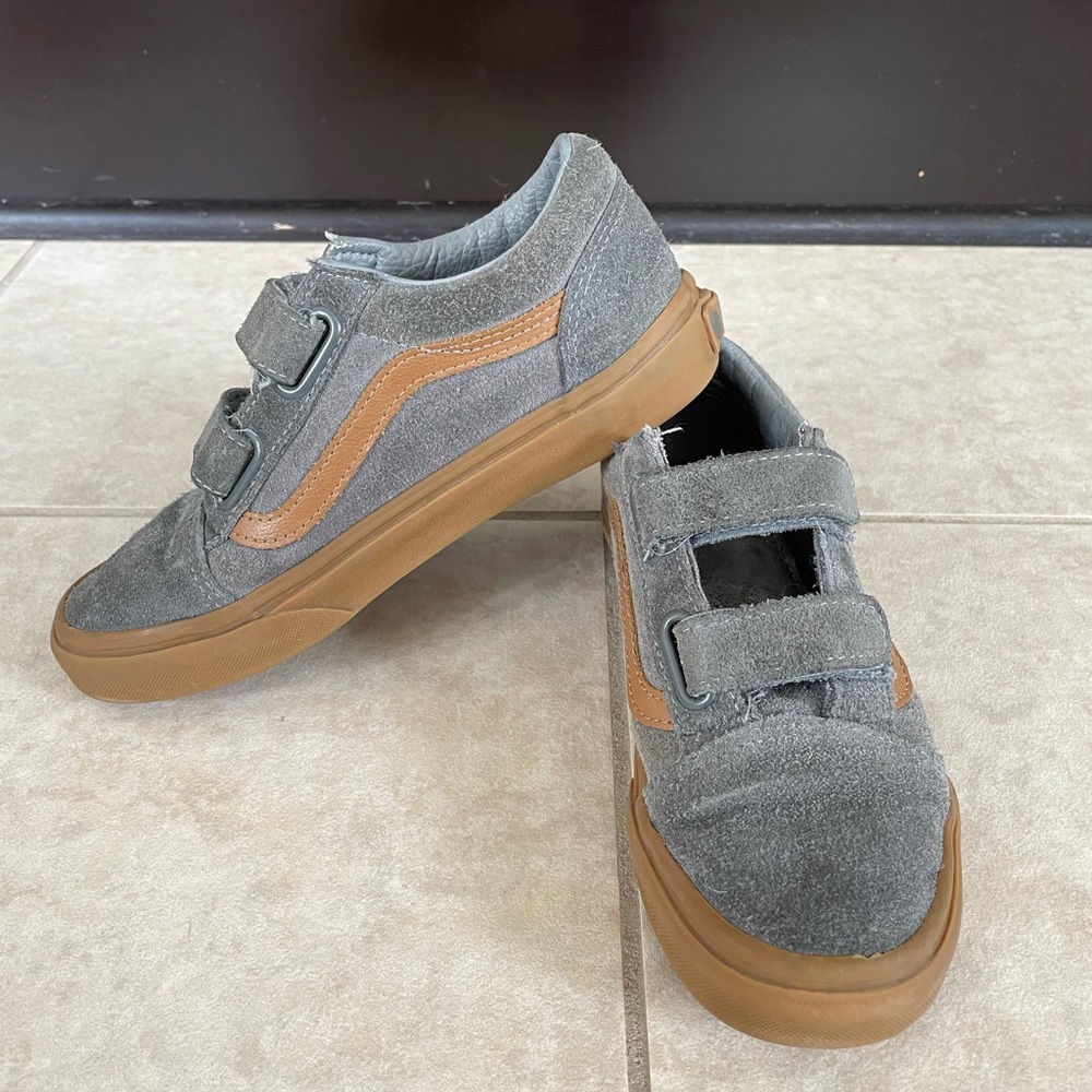 Vans Gray Old Skool Classic Skate Shoes size 3